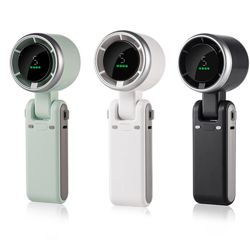 Bolebio volevio portátil sem fio lanterna ventilador barulhento bldc super forte ultra leve mini lanterna ventilador de vento natural usb/po