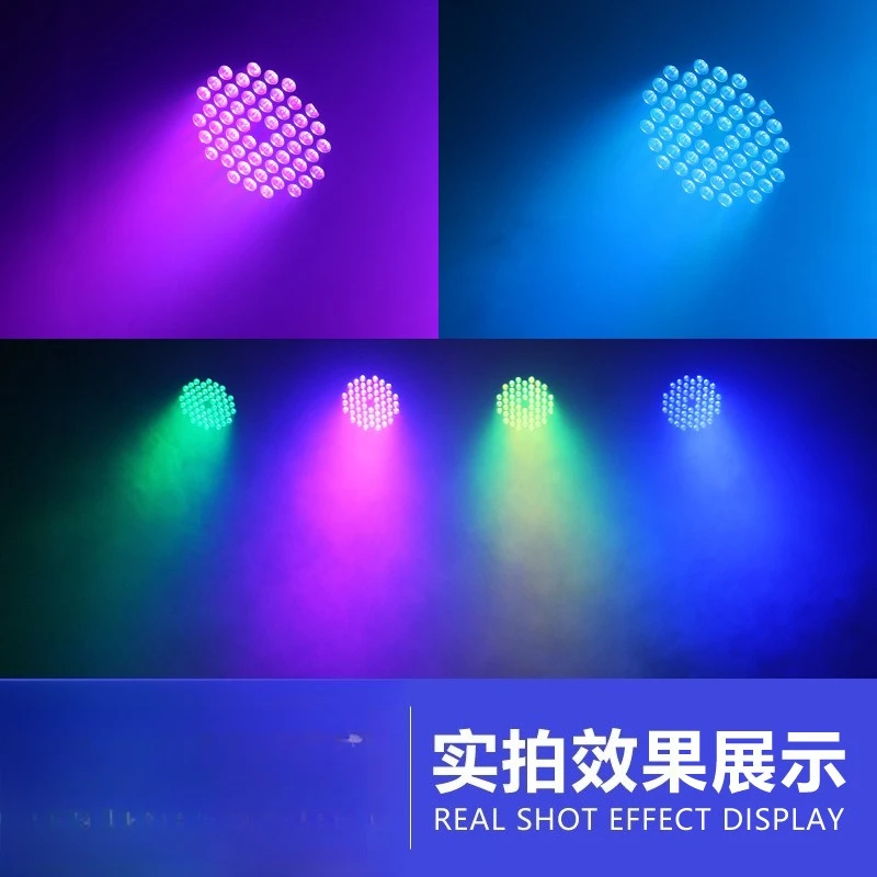 ไฟพาร์สีเต็มรูปแบบ 54 3W LED สตรีมสดสตูดิโอเต้นรําไฟเวทีสีสันสดใส
