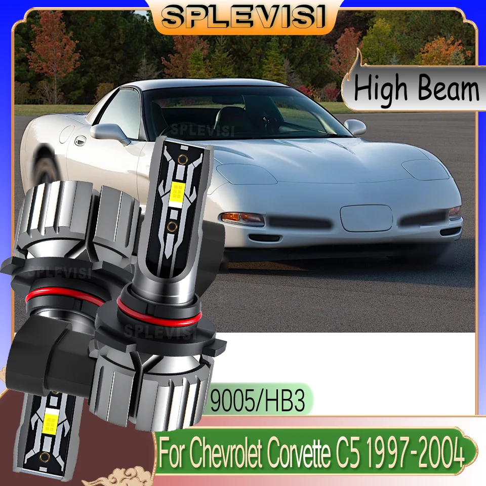 

Quick-Install High-Performance LED High Beam Headlight Bulbs For Chevrolet Corvette C5 1997 1998 1999 2000 2001 2002 2003 2004
