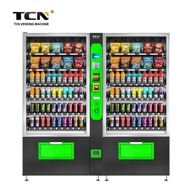 TCN Combo Vending Machine Large Capacity Snack Vending Machine Self Service