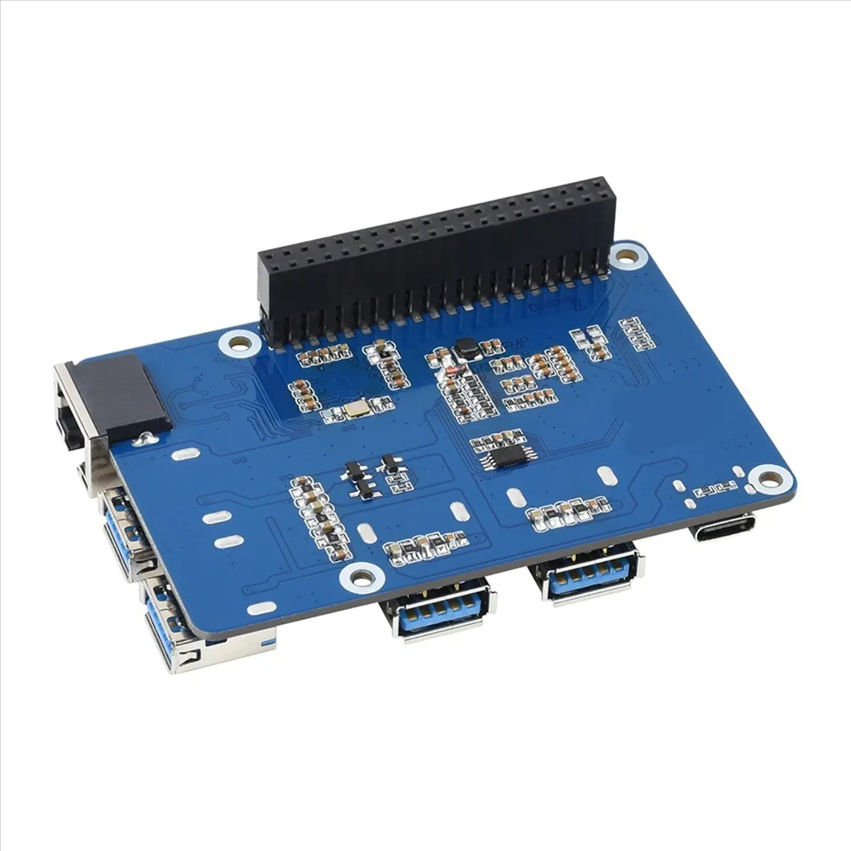 A86G NEW HUB 3 X USB 3.2 Gen1 1 X Gigabit Ethernet, HUB Splitter ETH Expansion Board Gigabit Network Port Hub Free Driver