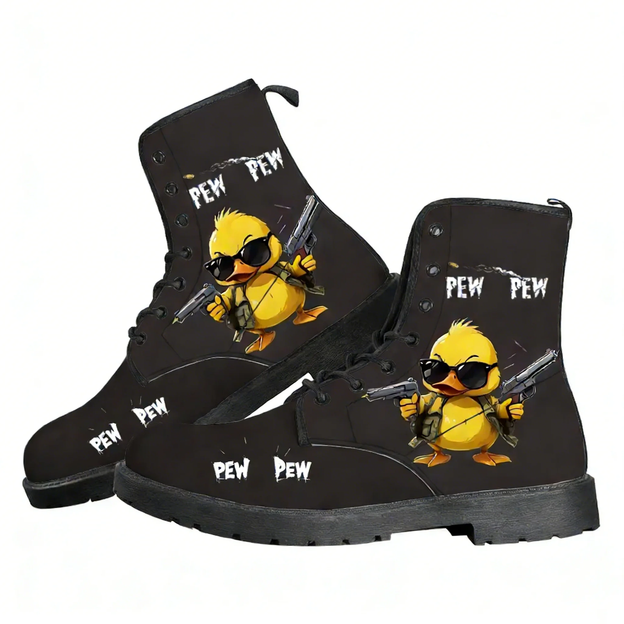 

Pew Pew Madafakas Fun Pattern Casual Boots Mens Womens Teenager Shoes Fashion 3D Boot Outdoor High Quality Customize Made Shoes