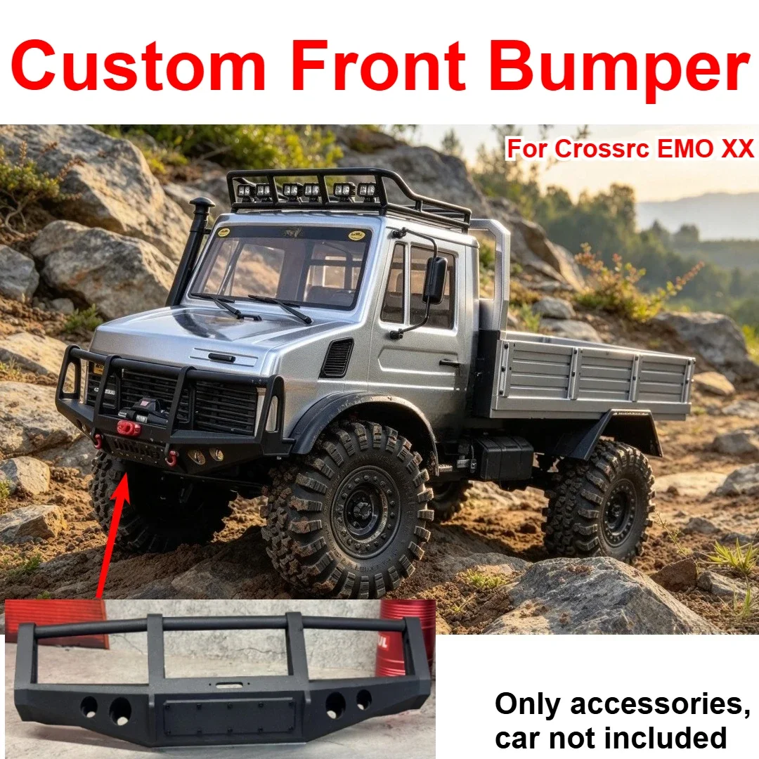 1/6 RC Off Road Crawler Simulated Competition Front Bumper For Crossrc EMO XX Custom Model Number Decor Styling Upgrade Parts