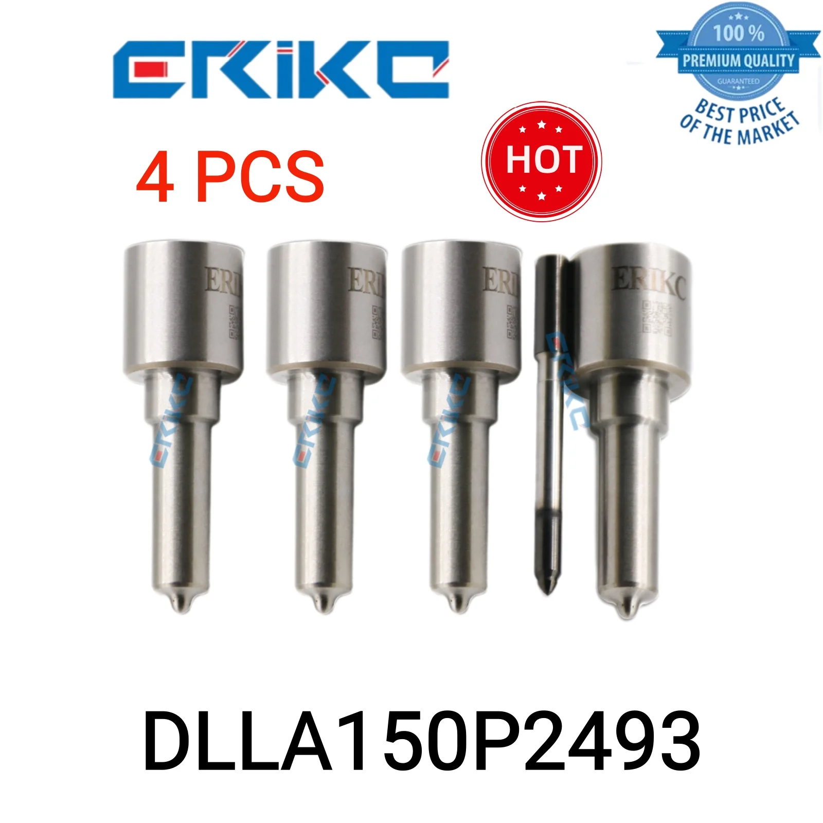 

4 PCS DLLA150P2493 Nozzle Diesel Engine Part DLLA 150 P 2493 Spray Jet Nozzle DLLA 150P2493 Original Common Rail Nozzle