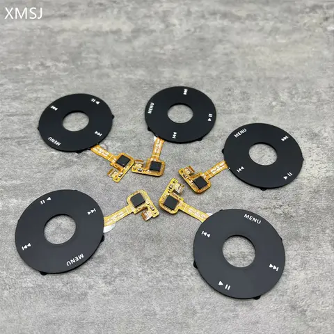 아이팟 6th 7th 클래식 A1238 80gb 120gb 두꺼운 얇은 160gb 용 블랙 클릭 휠 교체, 5 개/묶음