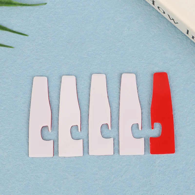 5Pcs Plastic Stick On Presser Foot Bottom For Overlocking Sewing Machine Plastic Presser Foot Leather Or PVC Light Fabric