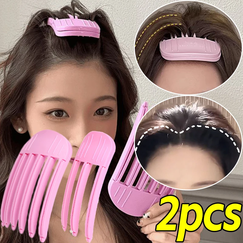 Natural Volumizing Hairclip Fluffy Curling Bangs Hair Roots No Heat Lazy Wind Sculpting Combs DIY Hair Styling Tools 3/6Teeth