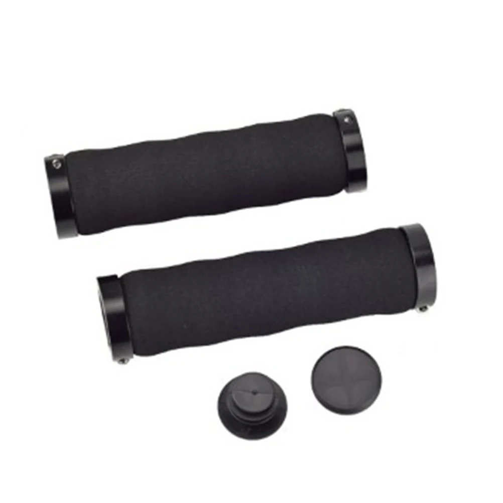 

A Pair of Ergonomic Bike Handlebar Grips Aluminum Alloy Lock Double Side Shock Absorbing Non Slip Bike Handlebar Grips