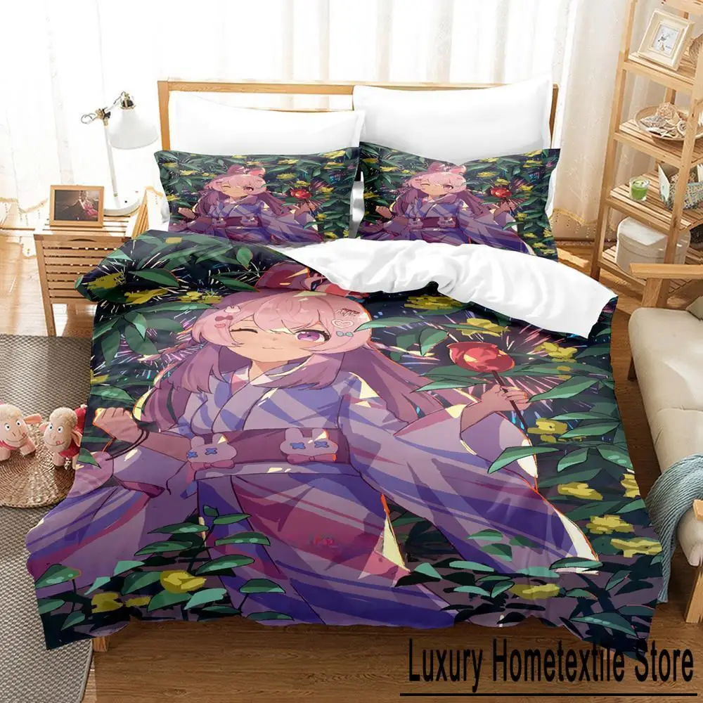 Kawaii Pipkin Pippa Bedding Set Single Twin Full Queen King Size Bed Set Adult Kid Bedroom Duvet cover Sets Anime Bed Sheet Set