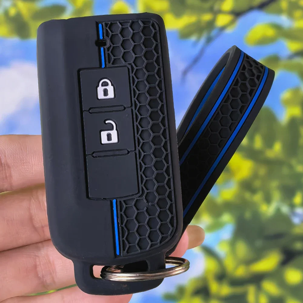 Vehicle Fob Shell With Keychain for Mitsubishi Outlander Xpander Triton ASX LANCER Pajero Sport3 Eclipse Cross L200 Key Case