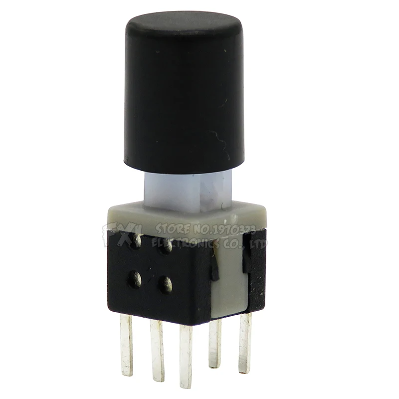 10Sets = 20PCS 5.8*5.8mm with cap Locking Latching Push Tactile Power Micro Switch Kit 6 Pin Button Switches 5.8x5.8mm