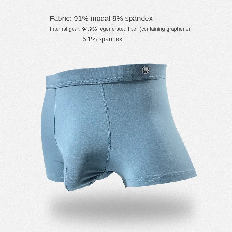 Man Big Dick Boxers with Bulge Penis Pouch Elastic U-Convex Underwear Breathable Sexy Lingerie Gay Comfortable Modal Underpants