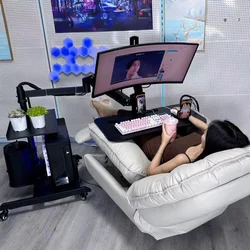 Suspension Computer Bracket Table Lazy Lying and Playing Bedside Multi-Function Movable Lifting Folding E-Sports Cockpit