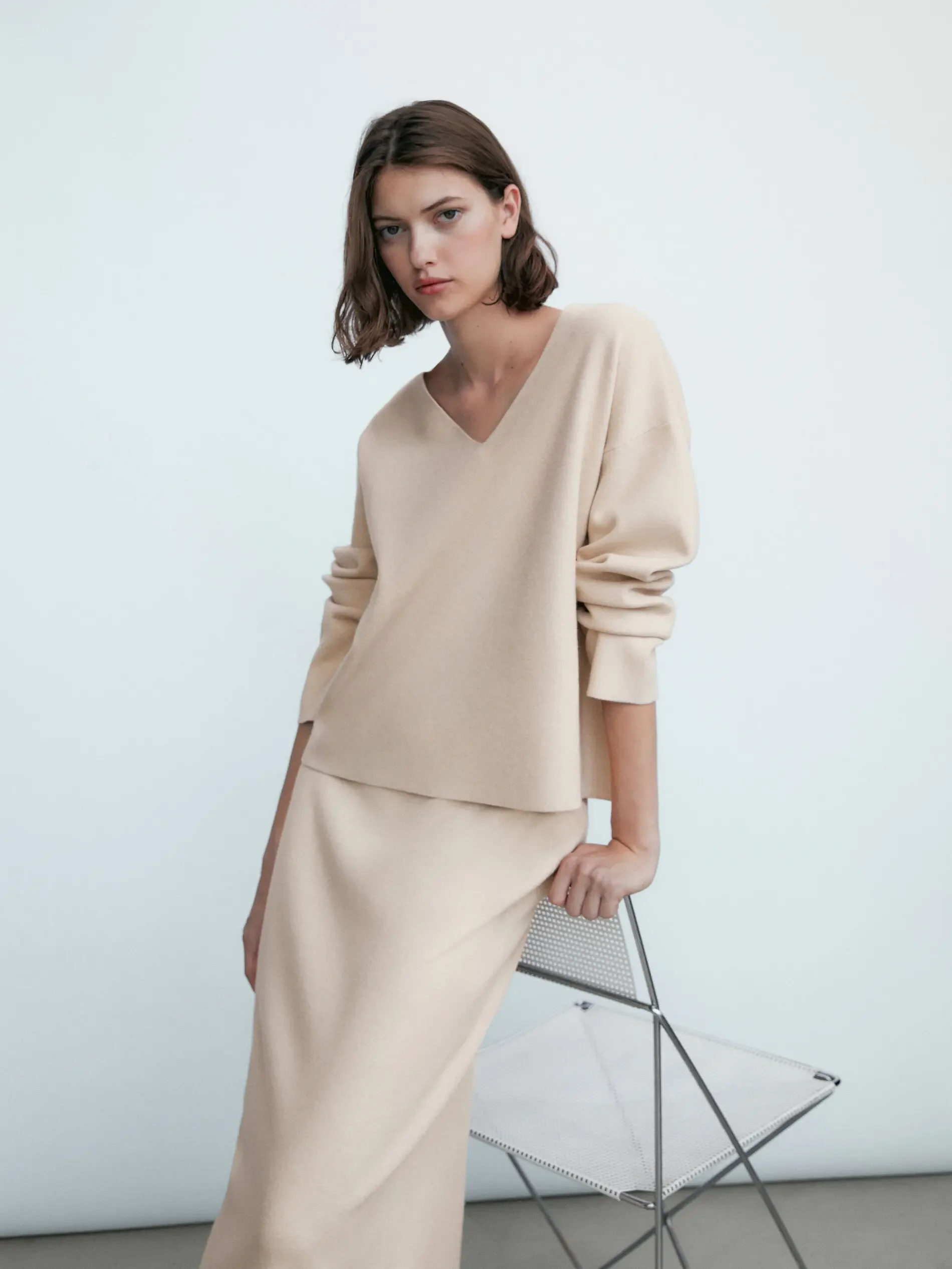 Ethereal MD 2023 autumn new style of Fashion short women\'s casual suit top knitwear