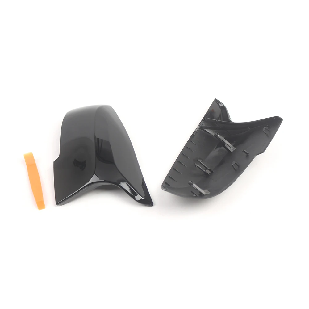 For BMW F20 to F36 Wing Mirror Cover Cap Set 2x ABS Rearview Mirror Housing Compatible with 1 2 3 4 Series X1 E84 I01