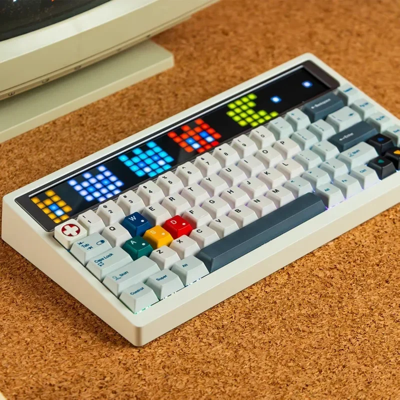 Mechanical keyboard high-end gift three-mode wireless bluetooth mechanical keyboard