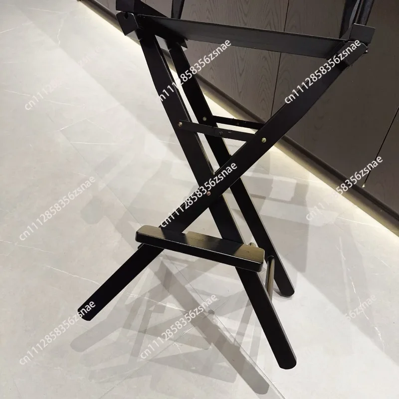 Home, dark wind, cross sticker, waterproof canvas solid wood frame, outdoor folding chair director chair