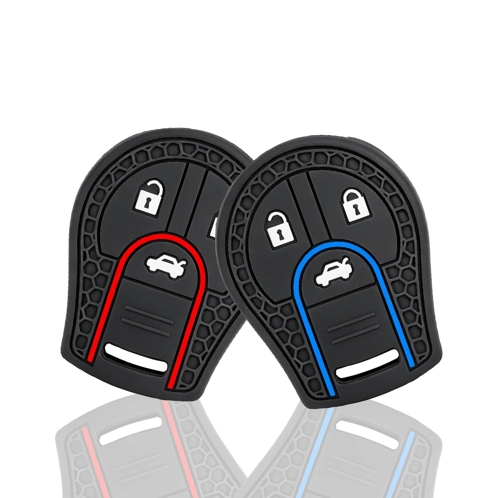 Keychain Car Remote Key Case Cover Shell Fob Holder For Nissan Sylphy Cube Juke Rogue Micra Qashqai Altima Maxima Sentra Versa