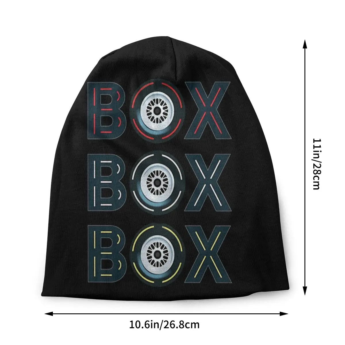 Box Box Box Radio Call To Pit Stop F1 Car Racing Autumn Female Thin Beanies Windproof Unisex Skullies Bonnet Hats