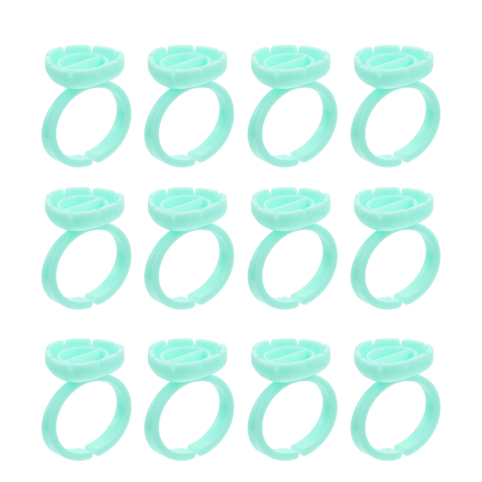 

100 шт., чашка с пигментным кольцом, профессиональная чашка для прививки ресниц, держатель для клея, долговечная вышивка, контейнер для принадлежностей для макияжа