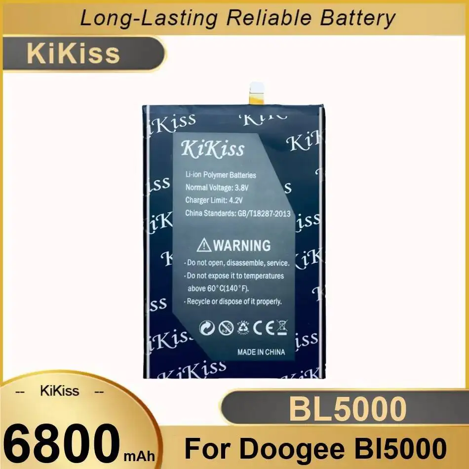 

Хорошая низкотемпературная батарея для мобильного телефона емкостью 6800 мАч для Doogee BL5000, надежное питание