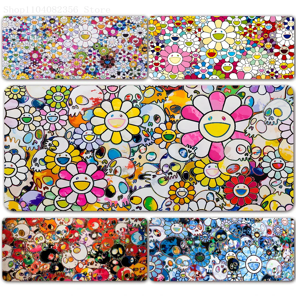 1pc Art T-Takashi Murakami Mouse Pad Large Mouse Mat Pink Office Desk Mat Laptop Gaming Large Mousepad