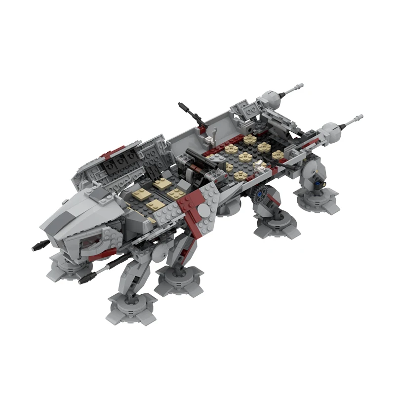 MOC Building Blocks AT-OT Walker Big Space Troop Carrier Modified from 75337 AT-TE Walker Spacefighter DIY Brick Model Toys Gift