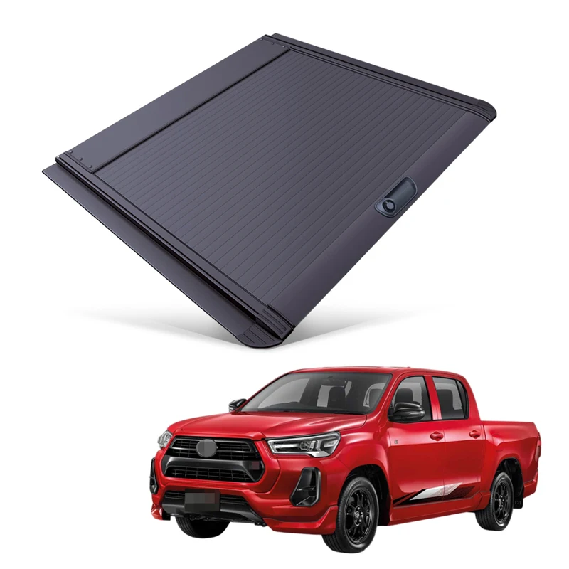 

Car Parts Roller Lid up Pick up Truck Aluminium Alloy Tonneau Cover for Toyota Revo 2015+