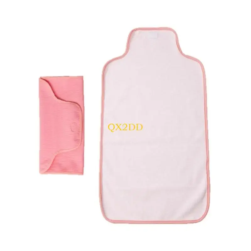 QX2D Change Mat Liner Infant Newborn Waterproof Cotton Change Pad 35x65cm
