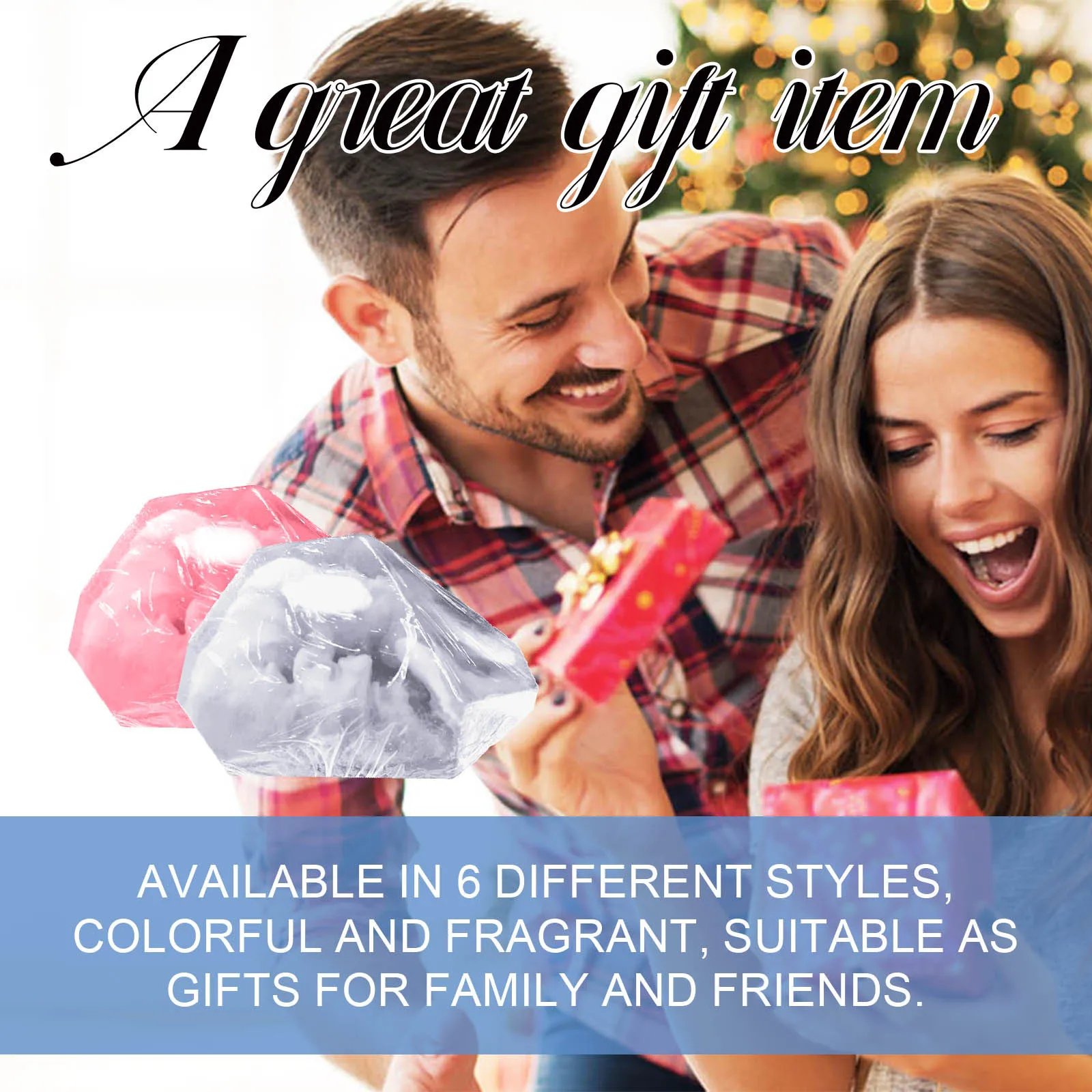 صابون حمام الأحجار الكريمة - يرطب وينعيم البشرة؛ يضيء المرفقين والمفاصل؛ يبيض ويجميل الجسم #5