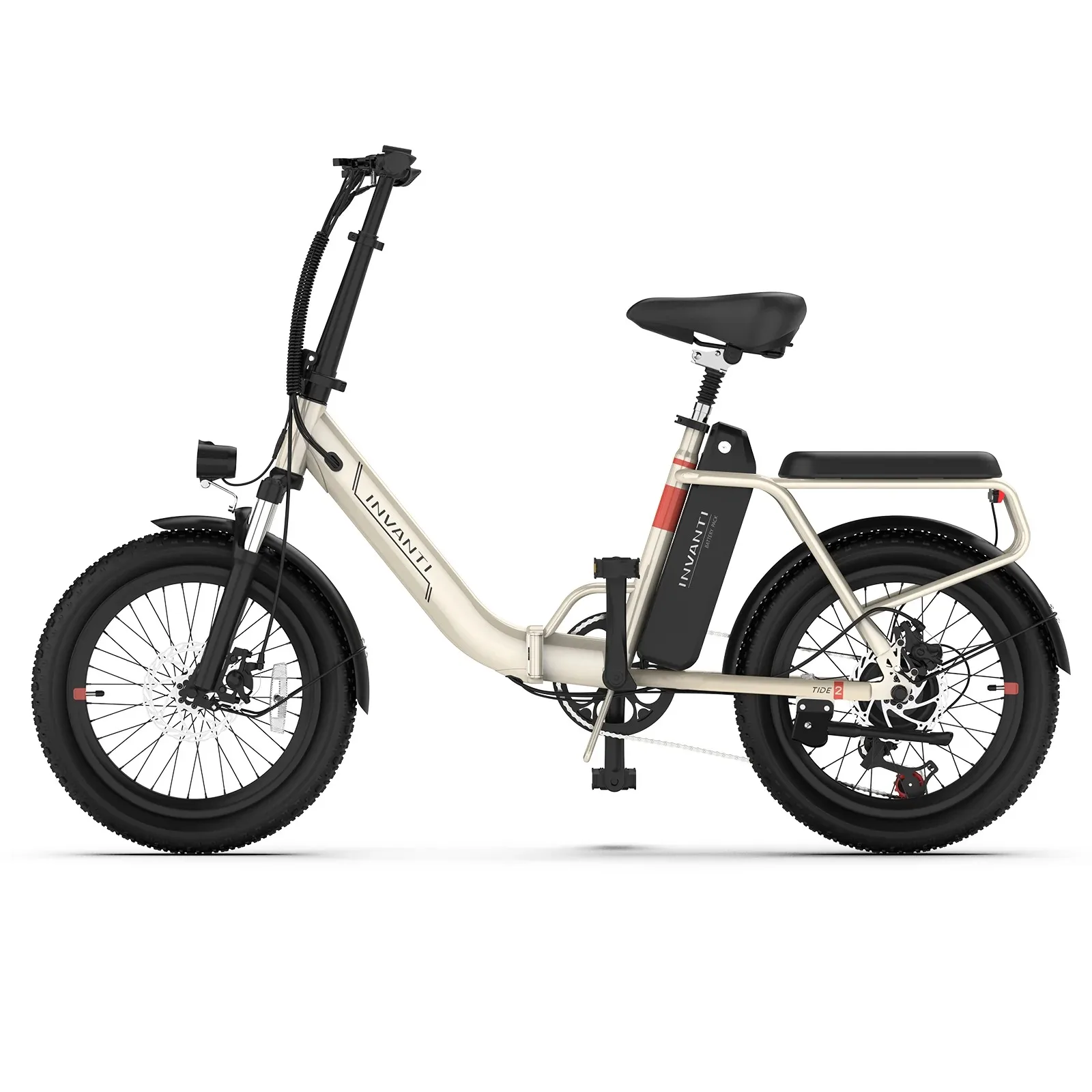 

INVANTI TIDE2 20" Folding Electric Bike 500W Motor 48V 10.4Ah Battery