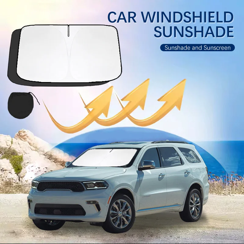 

Car Windshield Sun Shade Covers for Front Window Sunscreen UV Parasol For Dodge Durango SRT RT Summer Car Accessories