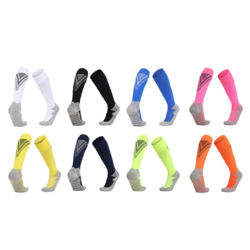 

Мужские и женские футбольные носки, эластичные гольфы, дышащие футбольные спортивные высокие носки для взрослых и детей