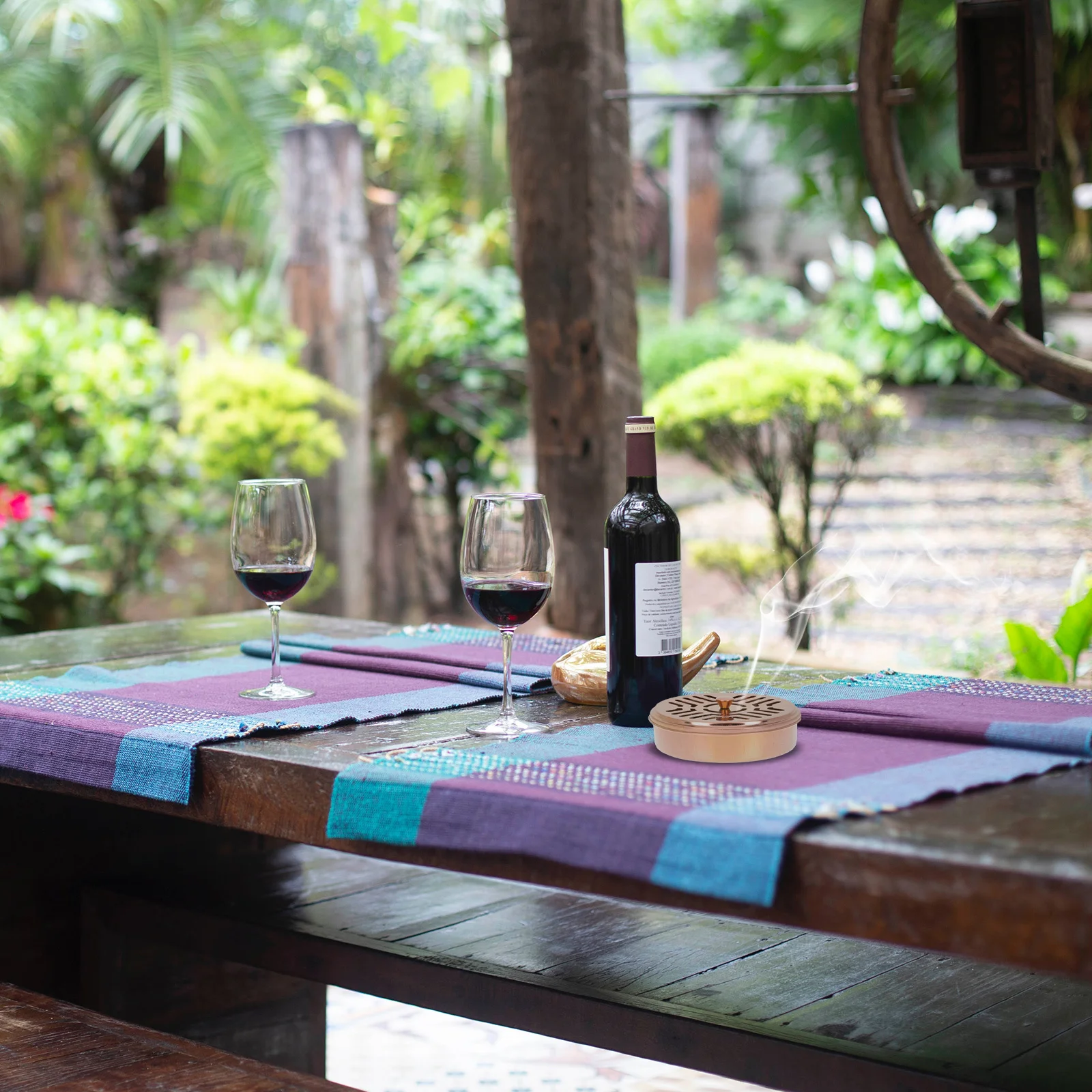 البعوض البخور لوحة حامل الفولاذ المقاوم للصدأ غطاء مجوف مقاومة للحريق المضادة للحرق الموقد للمنزل غرفة نوم فناء صندوق البخور