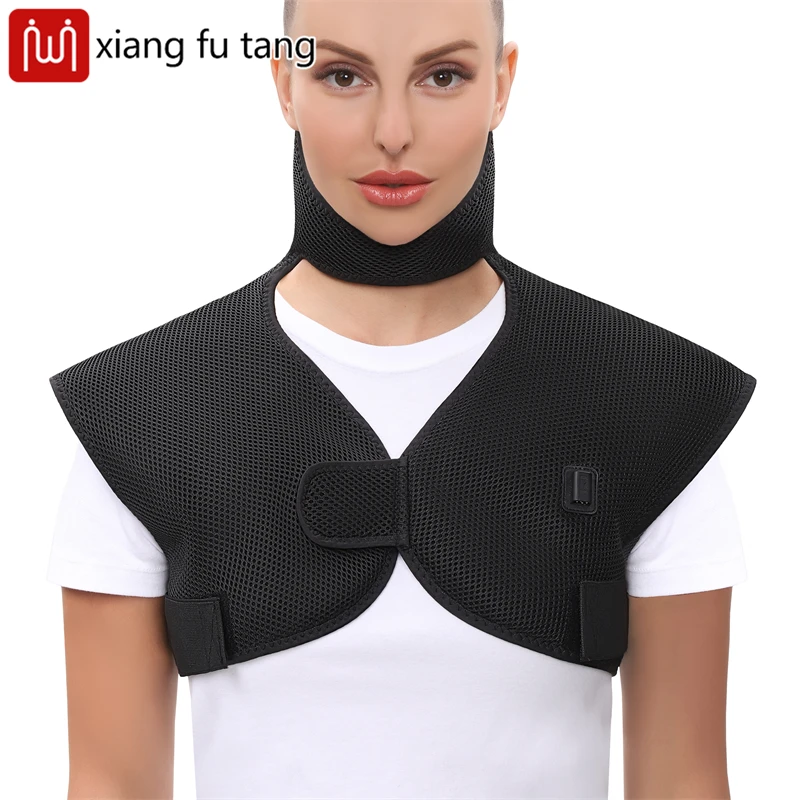 

Air Layer Heating Shoulder Neck Vest Shoulder Vibration Massager Relieves Frozen Shoulder Pain Neck Fatigue warm Massage Shawl