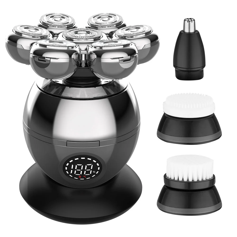 Razors for Men 3 In1 Bald Head Shaver Multifunctional Grooming Kit Cordless Bald Machine for Man Electric Shavers
