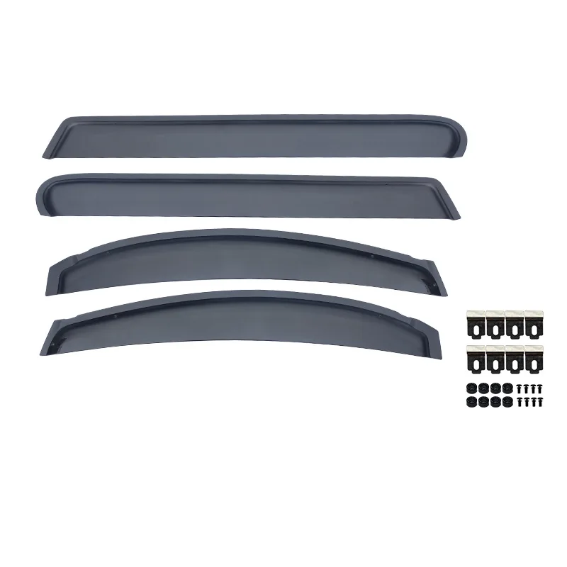For TOYOTA ALPHARD AH20 2009-2014 Window Visors Weathershields Wind Rain Guard Accessories Outer Trim Chrome Shelters