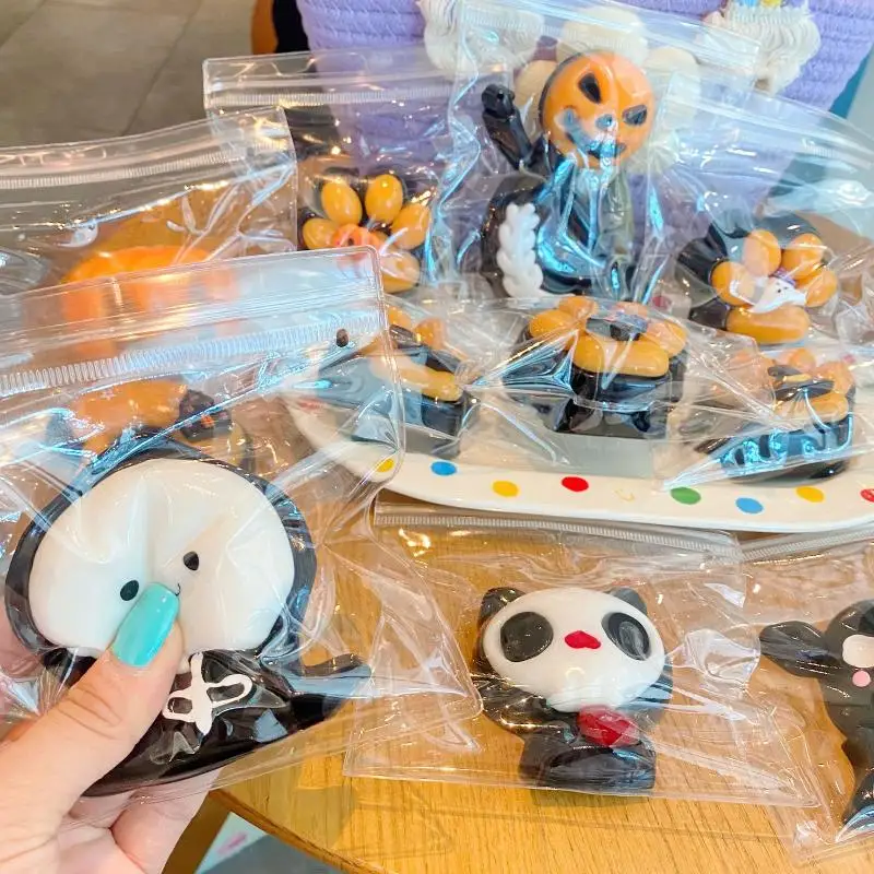 Dark Series Halloween Decompression Fidget Toys Non-toxic TPR Pinch Toys for Halloween Classroom Rewards