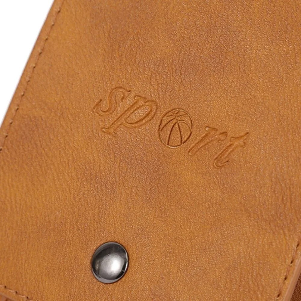 Metal Buckle Mobile Phone Pouch Holster Multi-layer Design Universal Fit Large Capacity Pouch PU Leather Waterproof Phone Pouch