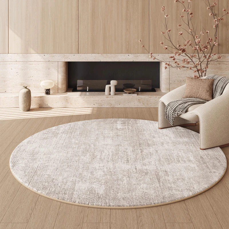 French Cream Style Bedroom Decor Plush Rug Round Carpets for Living Room Fluffy Soft Lounge Plush Carpet Home Thick Washable Mat