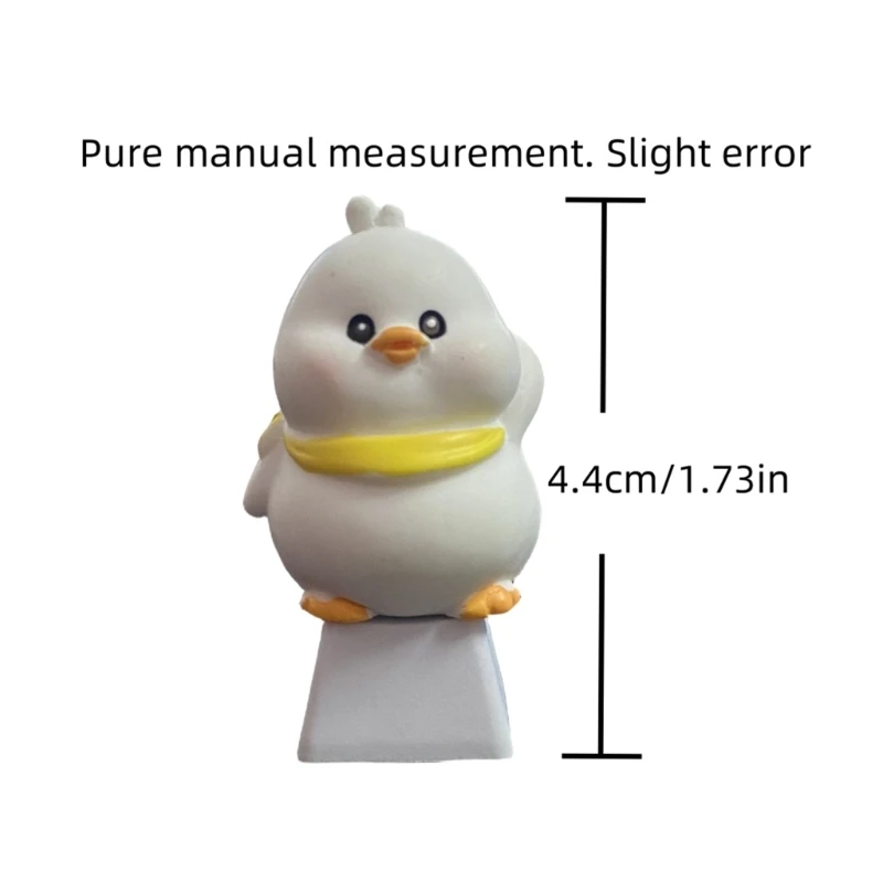 Tapa tecla pato 3D encantadora para teclados mecánicos, reemplazo tecla dibujos animados ABS para y