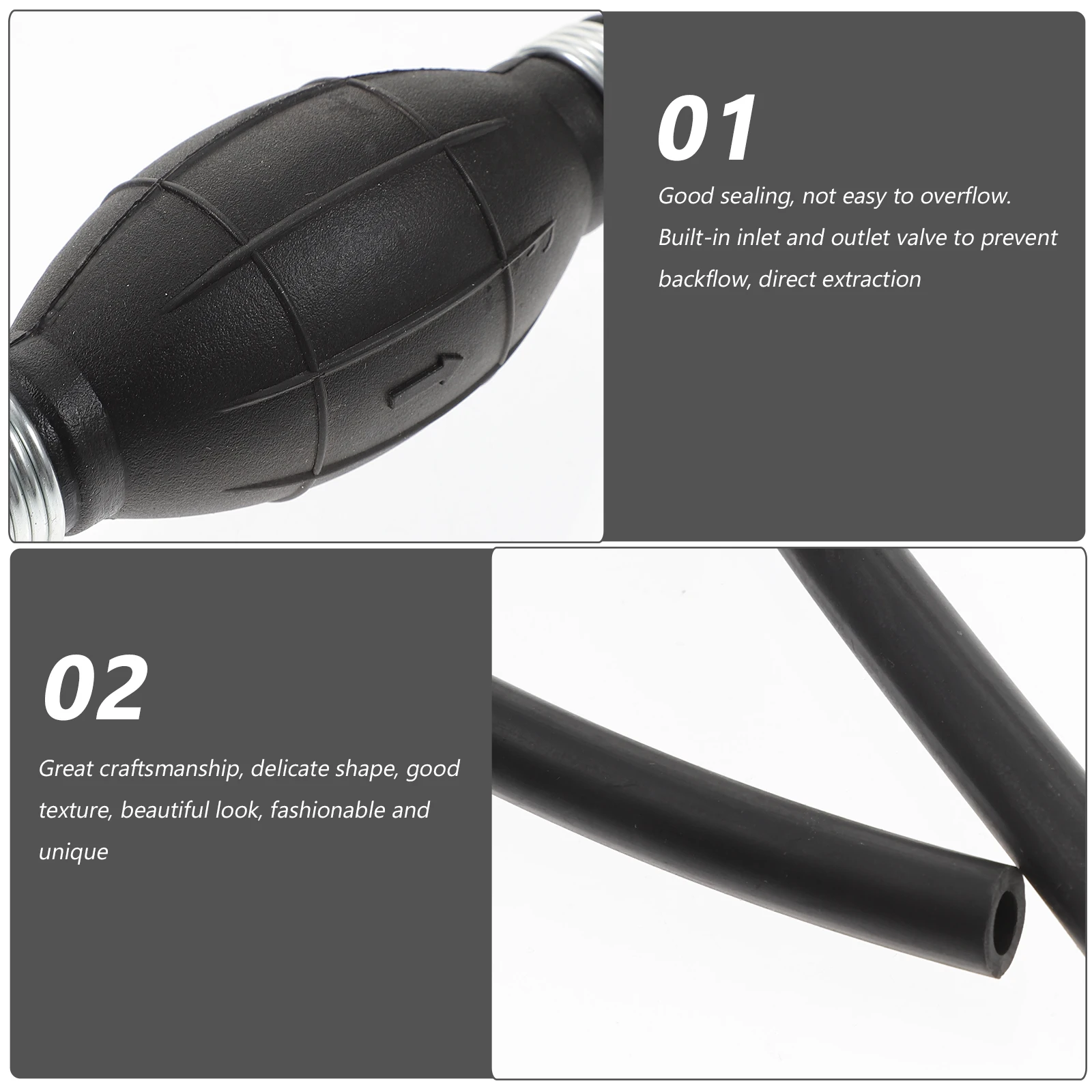 

High Flow Siphon 6Mm Diesel Water Manual For Car Lawn Mower Snow Blower Siphon Hose For Car Accessories Fuel
