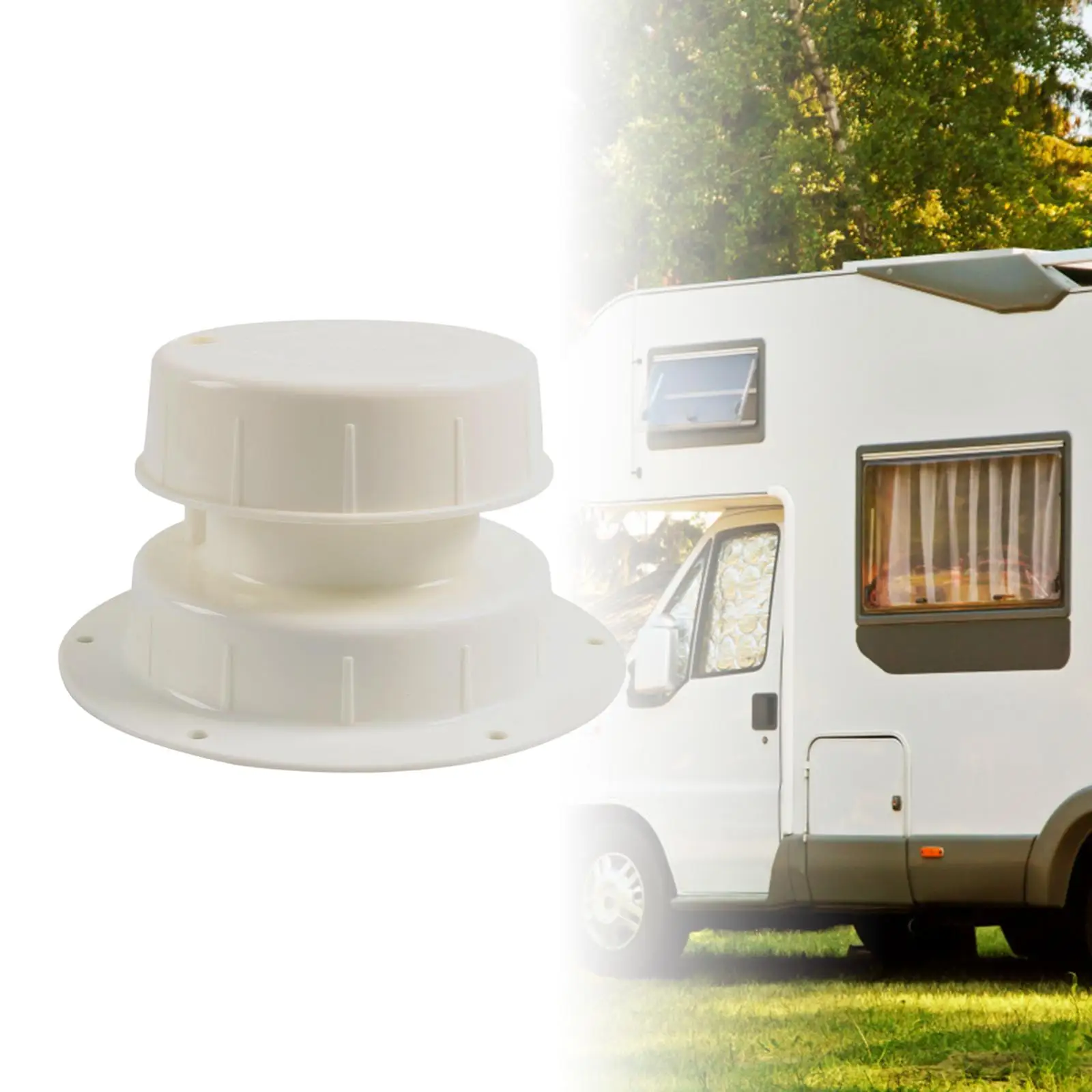 Piezas de repuesto de tapa de ventilación de plomería RV, cubierta de ventilación de techo para caravana RV de 1 a 2 3/8