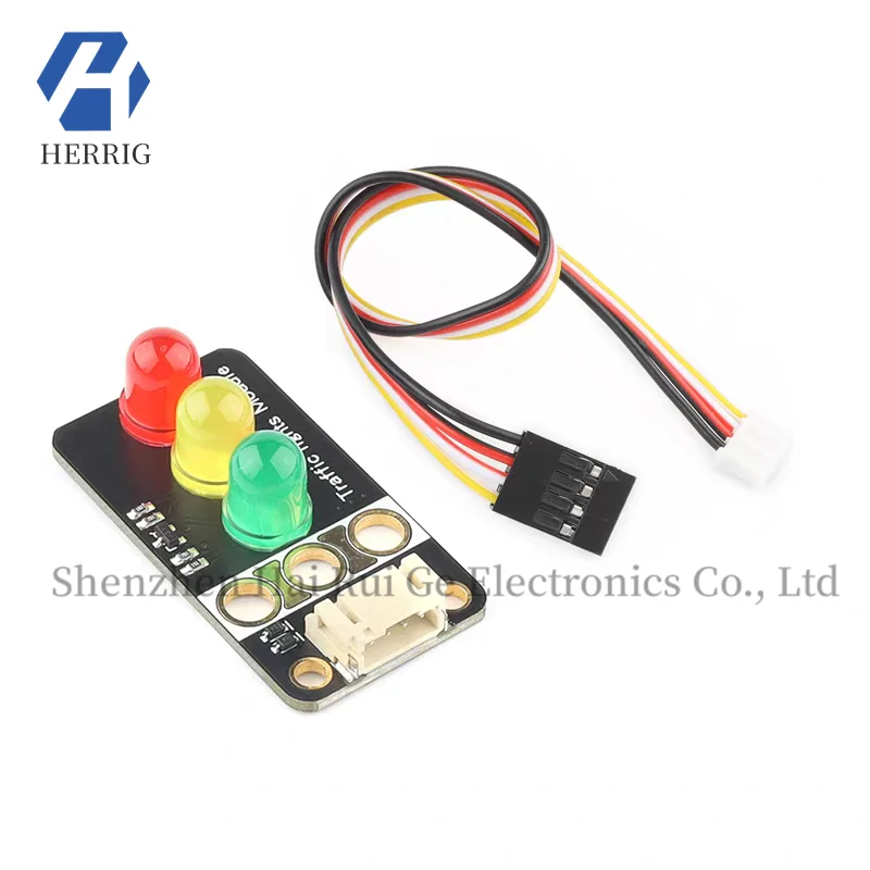 

YFROBOT traffic light module red and green light glowing module compatible with Arduino control board block holes