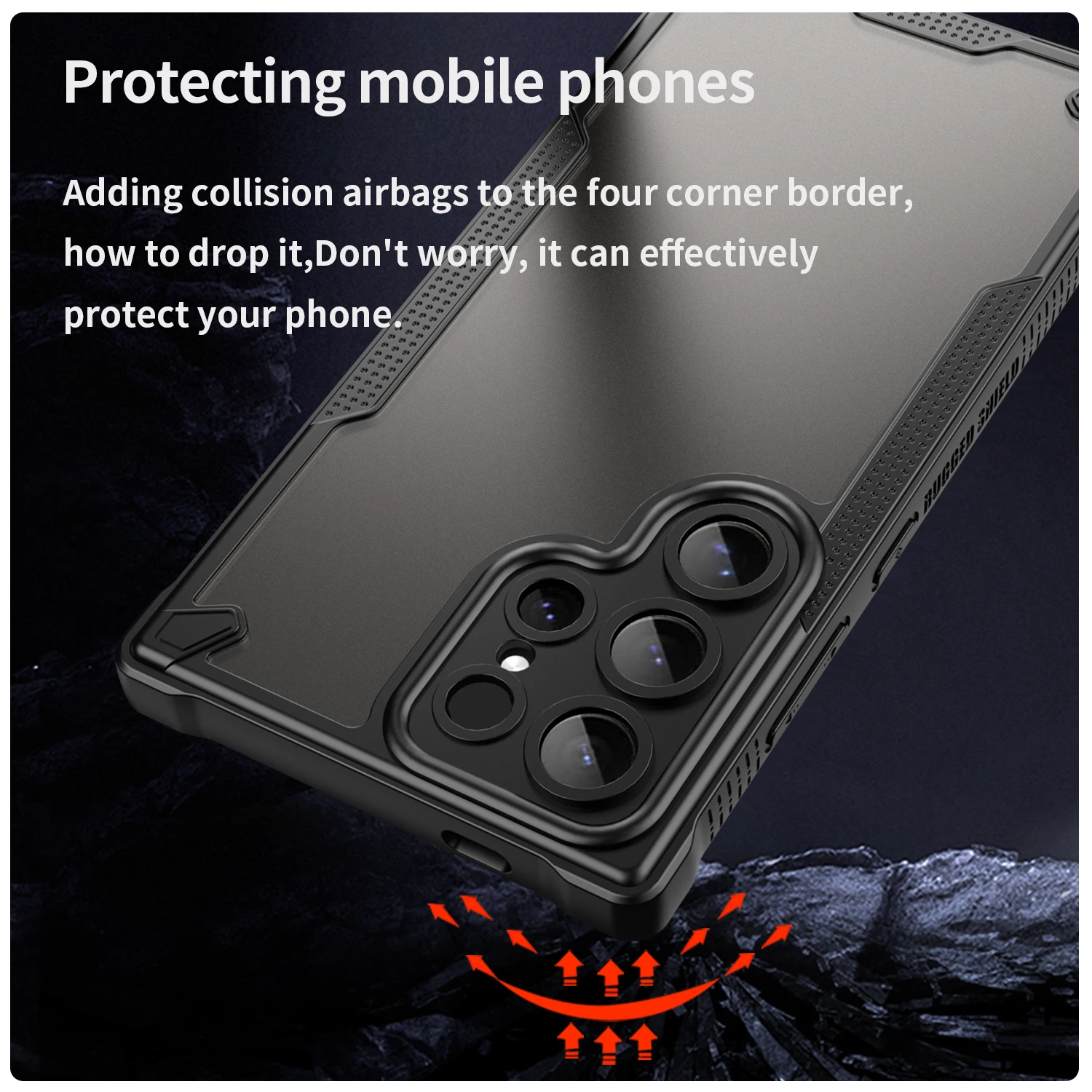 Frosted Case For Samsung Galaxy S24 S25 S23 S22 Ultra S24 FE Plus A16 A26 A06 A36 A56 Shockproof Case - náhled 6
