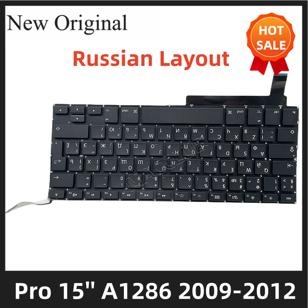 A1286 Russian Russia Layout Keyboard for Macbook Pro 15'' A1286 2009 2010 2011 2012 EMC 2255 2324 2325 2353 2563 2556 keyboard