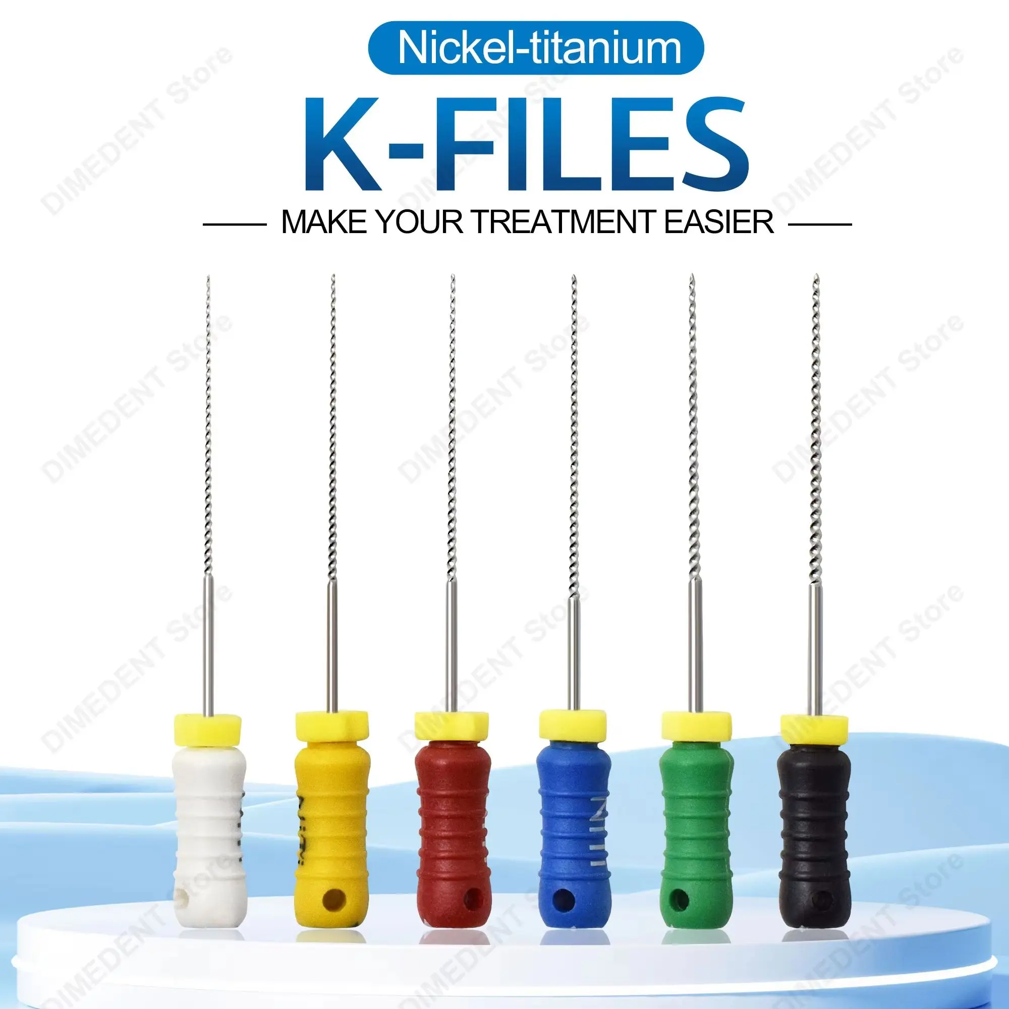 3 Boxes Nickel-titanium K-Files #15-40 #45-80 Root Canal Files 21/25mm NITI-K Files Dentist Tool Thread Design Endodontic Files