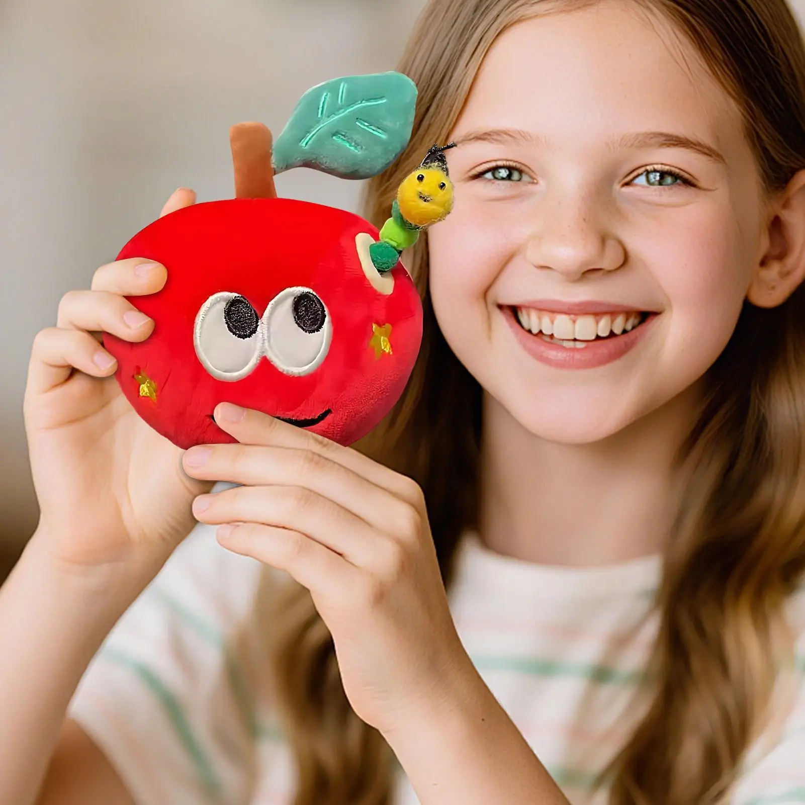 ألعاب من القطيفة مدمجة في شكل فاكهة حيوانات صغيرة لعبة دمية محشوة زخرفة للأطفال والكبار المنزل السفر مكتب مدرسي محفظة حقيبة الظهر #6