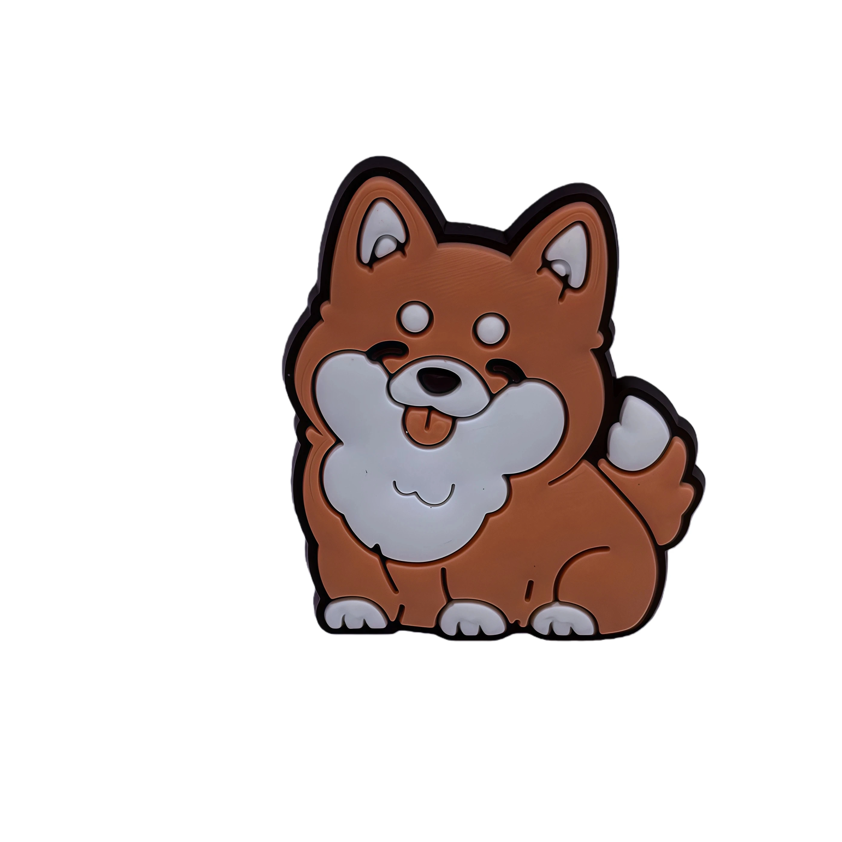 New Arrival 1-9pcs Cartoon Dog Corgi PVC Shoe Charms Accessories Sandals Shoes Buckles Ornaments Fit Wristbands Birthday Present