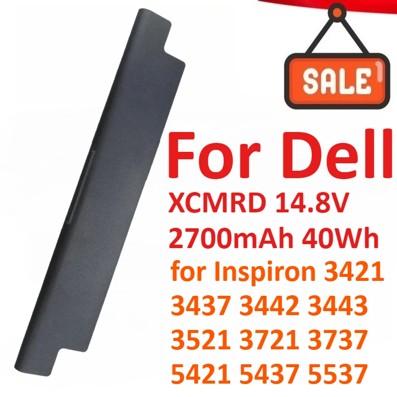 

New XCMRD 14.8V 2700mAh 40Wh Laptop Battery For Dell Inspiron 3421 3437 3442 3443 3521 3721 3737 5421 5437 5537 3537 5521 5721